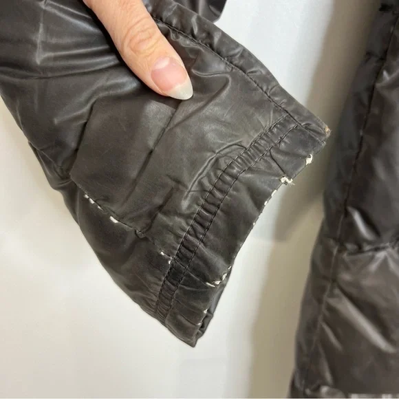 PAJAR Montreal grey green fur trim down parka winter coat M - Picture 15 of 15